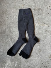 TROVE rootwatsocks / MERINO WOOL HYBRID LONG SOX GRAY