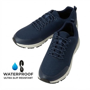 【梅雨対策/防水】OIVIO FIT  THE ESSENTIAL [ Waterproof knit sneaker ] MARINE BLUE