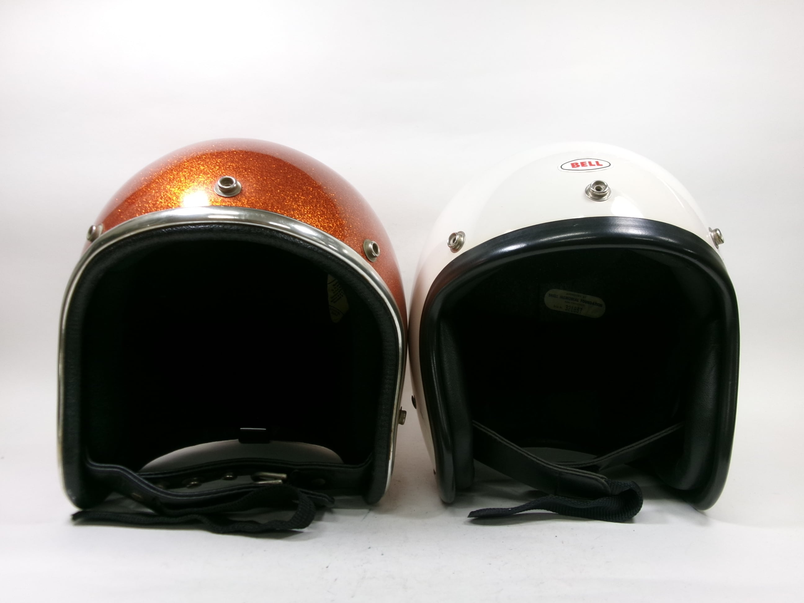 60s ARTHUR FULMER AF20 オレンジ ジェットヘルメット 目深加工済み L
