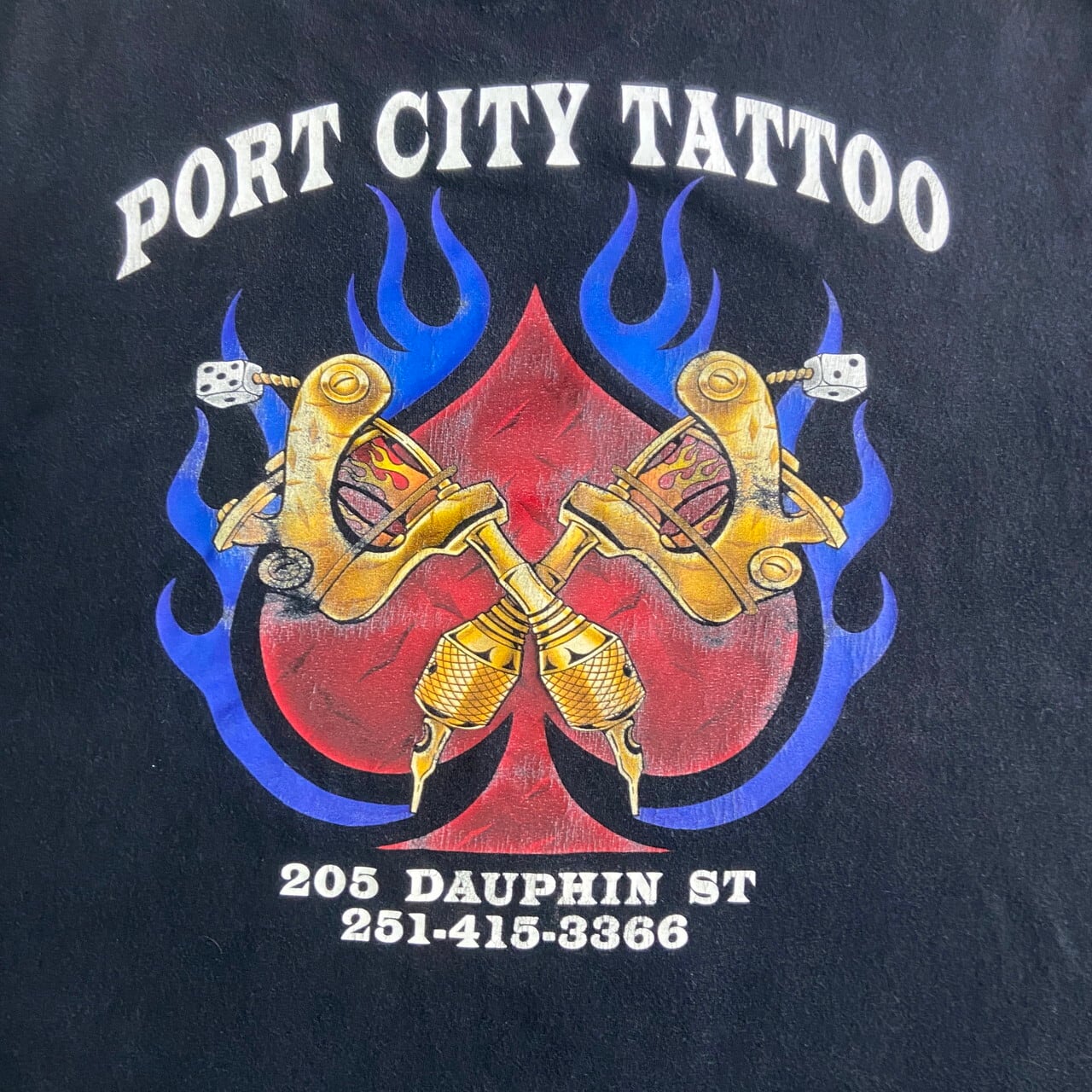 ビンテージ 入れ墨 フリースジャケット vintage USA古着 TATTOO 00年代 PORT CITY TATTOO タトゥースタジオ 企業ロゴ アドバタイジング