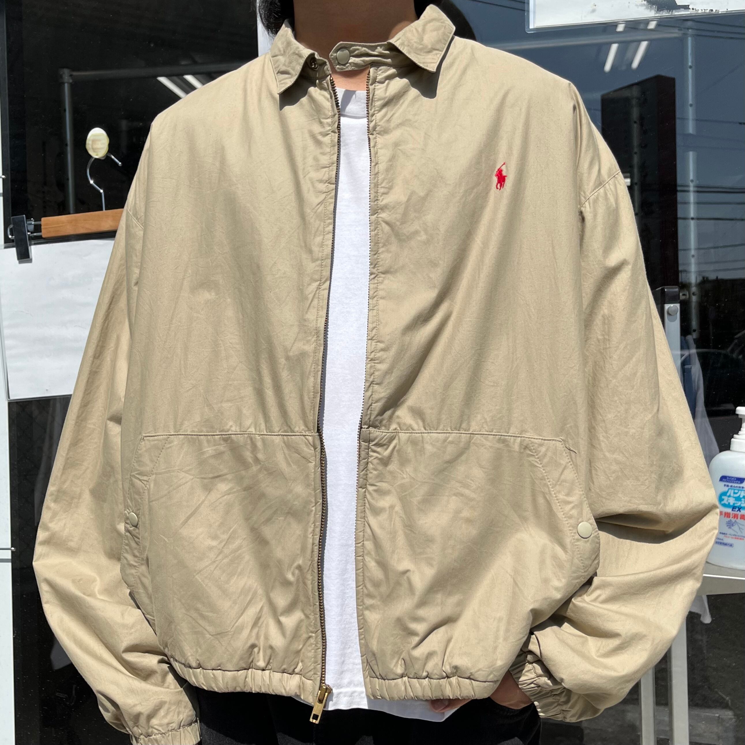 90s USA製 ポロラルフローレン スイングトップ ワンポイント刺繍 ロゴ