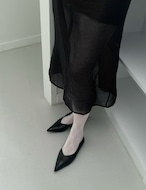 【新作5%OFF・3日間】Sharp Flat Shoes_2colors