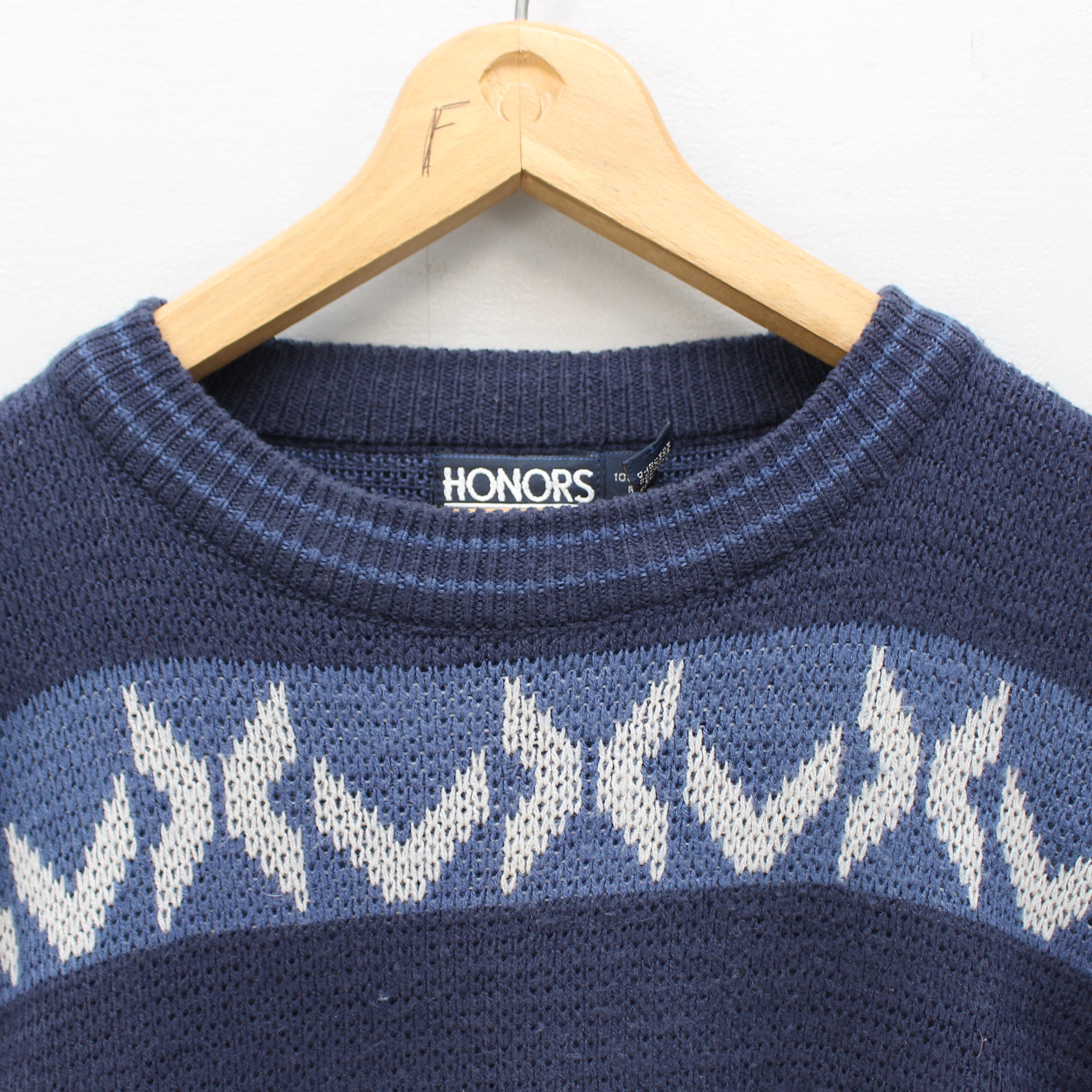 USA VINTAGE HONORS PATTERNED DESIGN OVER KNIT/アメリカ古着柄