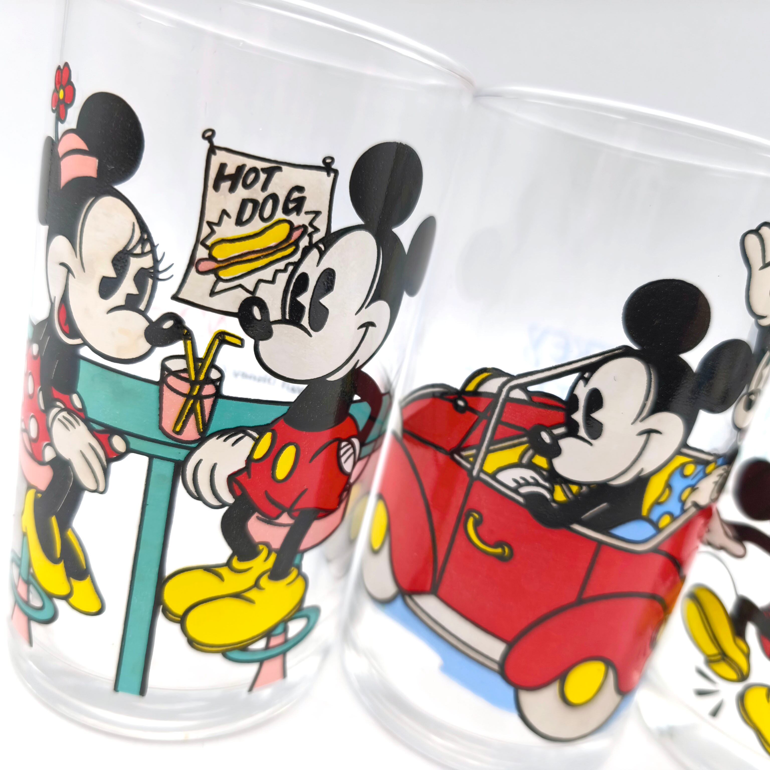 Disney(ディズニー)・ミッキー＆ミニー・デートグラスセット・レトロ