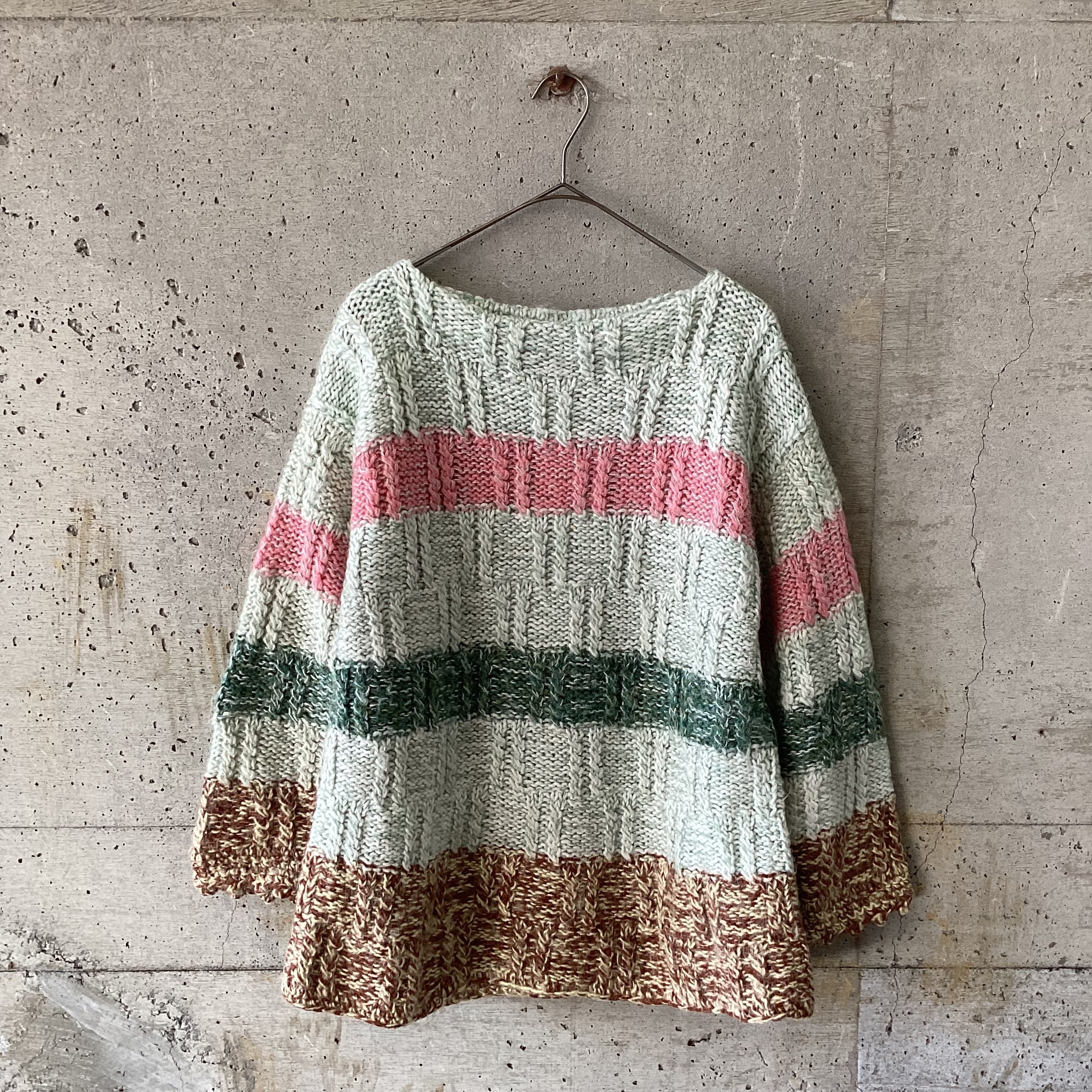 Low gauge border knit