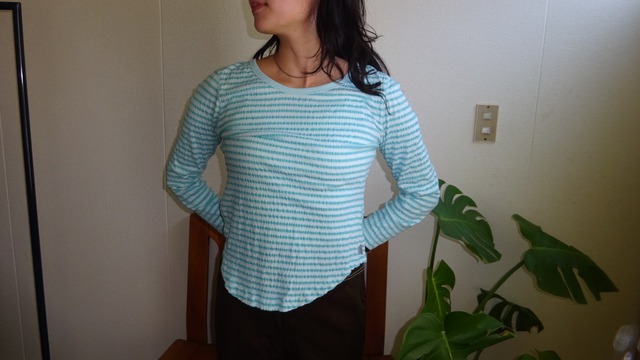 00s～Eddie Bauer border long sleeve tee