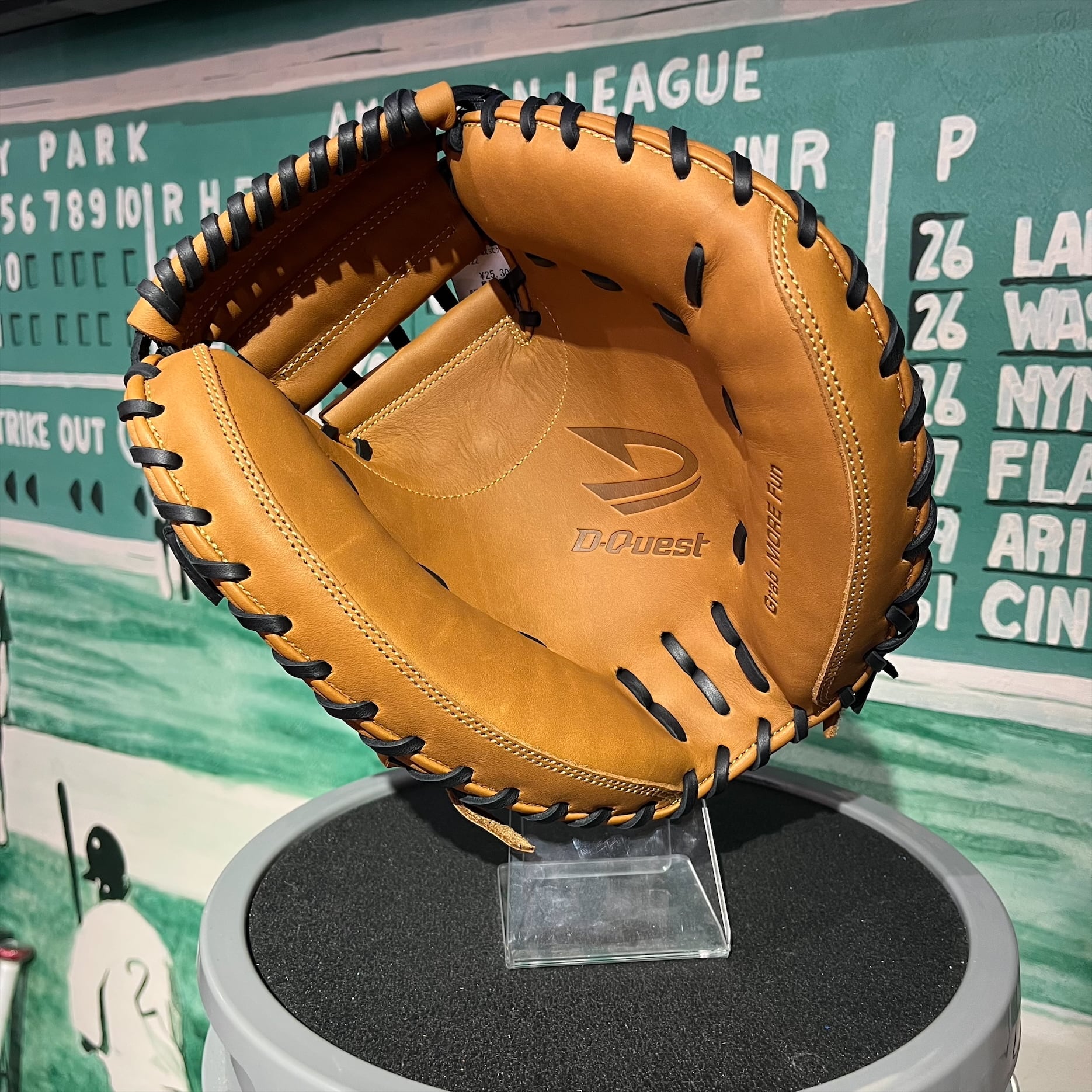 D-Quest ディークエスト 軟式ミット PDR-122 Mタン ブラック | フォー