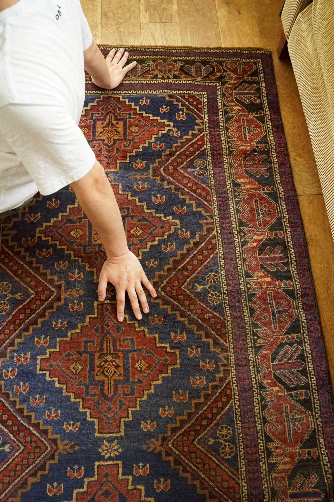 2065-Vintage Taimani rug | 手織りのヴィンテージラグ専門店 | Bahr