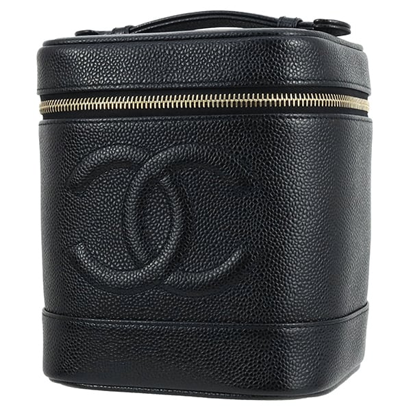シャネル クラシック バニティーバッグ キャビア ブラック Unused CHANEL シャネル バニティバッグ ココマーク キャビア