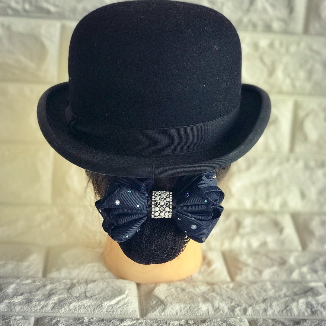 馬術競技用リボン ハートリボン&スワロフスキー