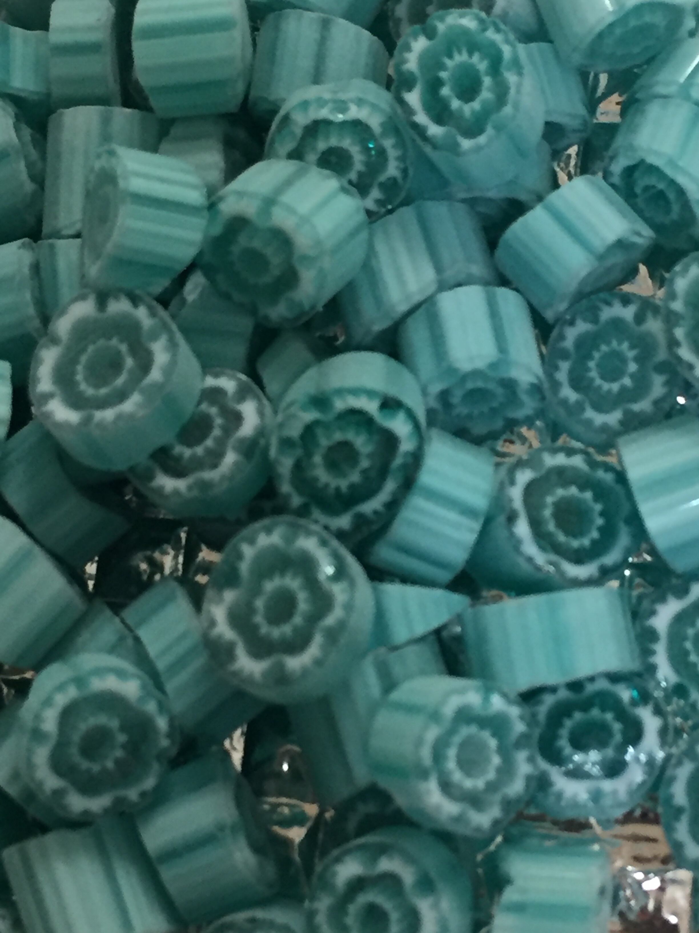 ミルフィオリ Teal Green 7~8㎜ 30g
