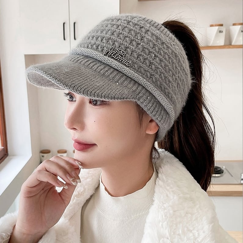 ニット帽 ゴルフキャップ ポニーテール | briller GOLF