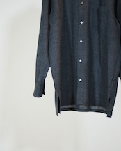 METHO - Single yoke shirt / charcoal