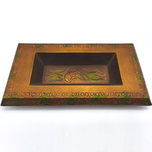 美術鋳物・鉄灰皿・鳳凰・No.250706-48・梱包サイズ60