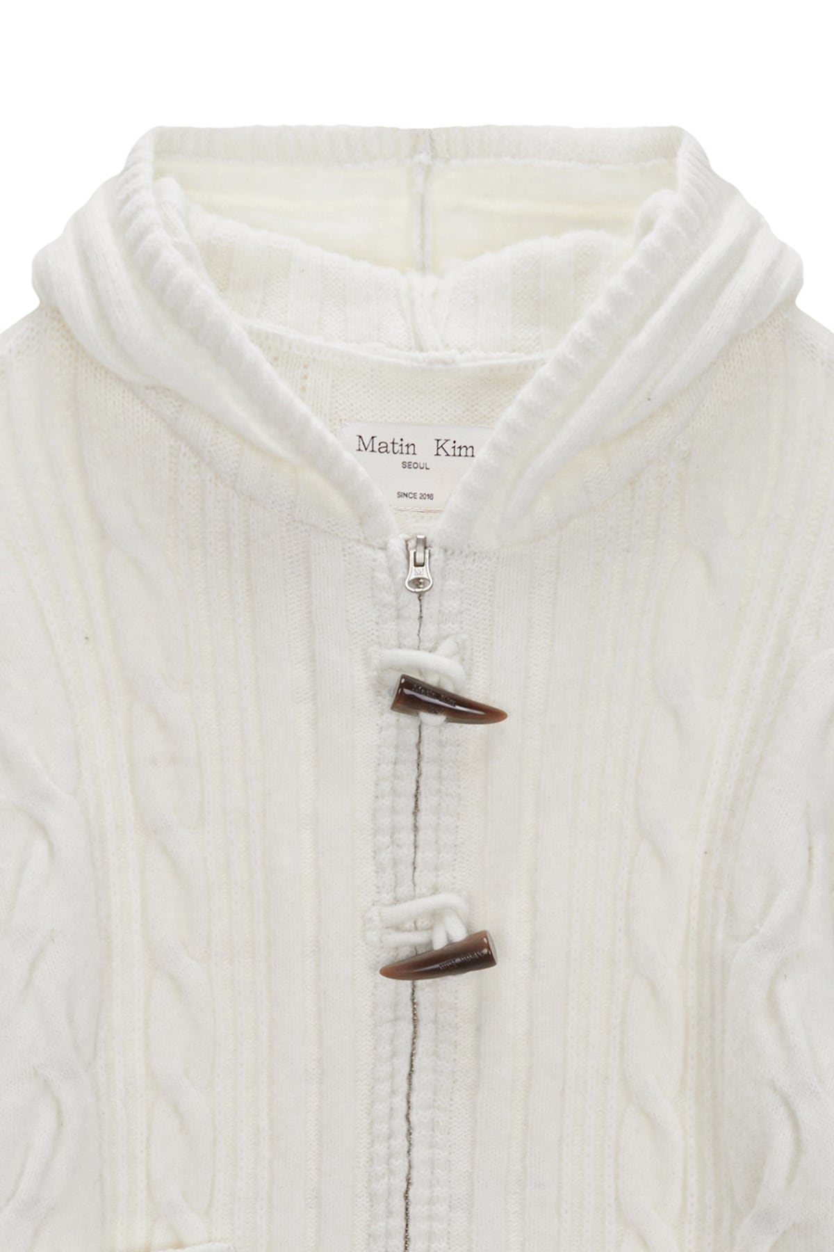 ☆BABYMONSTER アヒョン 着用！！【MATIN KIM】CABLE KNIT HOODY