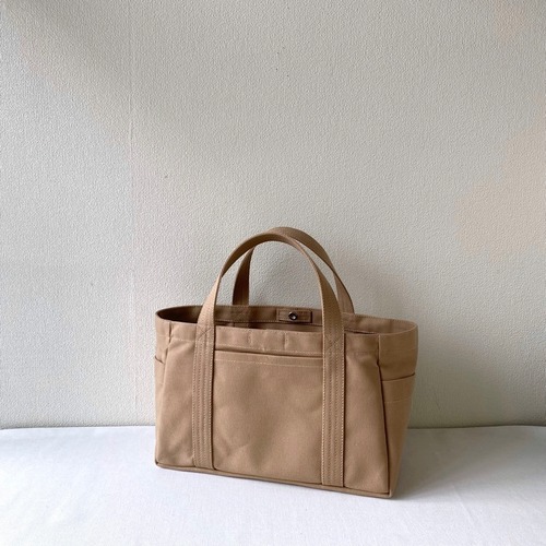 【全6色】「混合トート」横長サイズ／アルマダ8号帆布【受注制作】