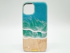 Green coast/wood×resin wave case(maple)