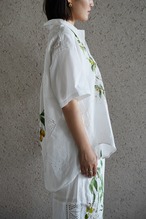 lace open collar shirt backcherry