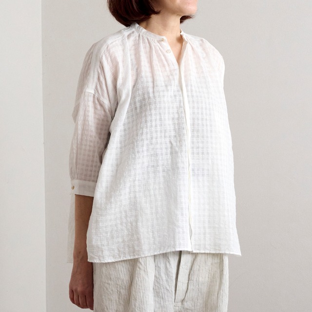 suzuki takayuki スズキタカユキ　khadi shirt III (3/4 sleeve)