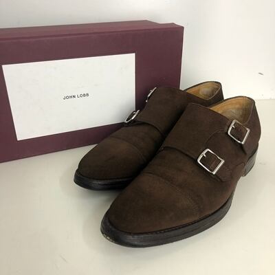 John Lobb ジョンロブ ダブルモンクストラップシューズ ブラウン 7 0d 表参道t05 ブランド古着brooch John Lobb ジョンロブ ダブルモンクストラップシューズ ブラウン 7 0d 表参道t05 ブランド古着brooch