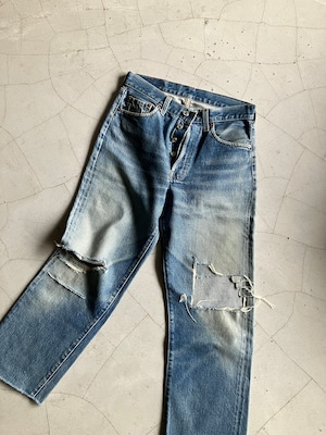 Levi's 501 BIG E W29 DAMAGE DENIM