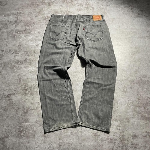 【W38 L34】 usa levi's 先染ブラック リーバイス 569 詳細写真2
