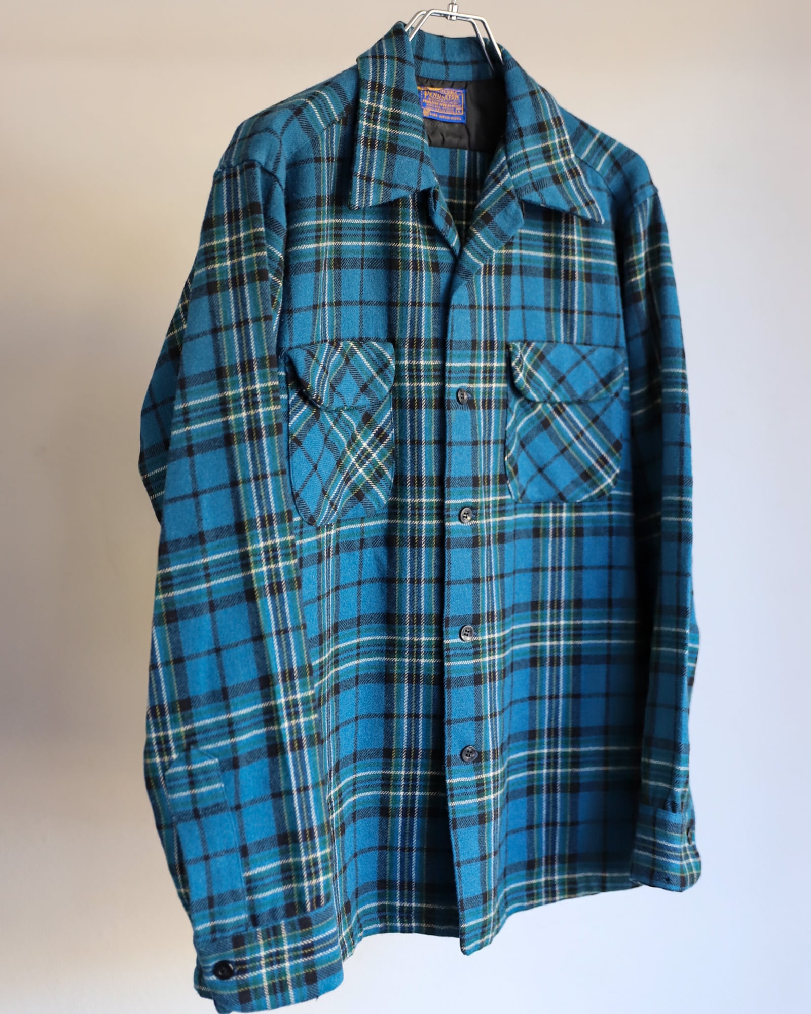 60S　PENDLETON　オンブレ　シャドー　USA製　新品　デッドストック デッドストック 60S PENDLETON オンブレ シャドー ボードシャツ USA製