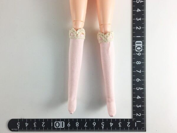 ドールアクセサリ 1/6 女性用 靴下 ストッキング ライトピンク STK 08847 - 画像1