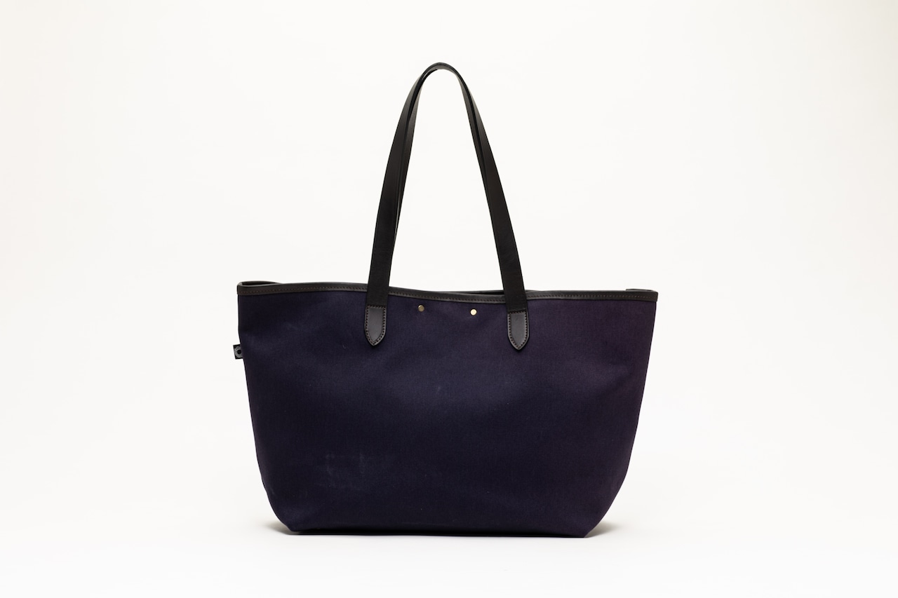 ECONOMY WIDE TOTE / DALBY CANVAS NAVY - 3