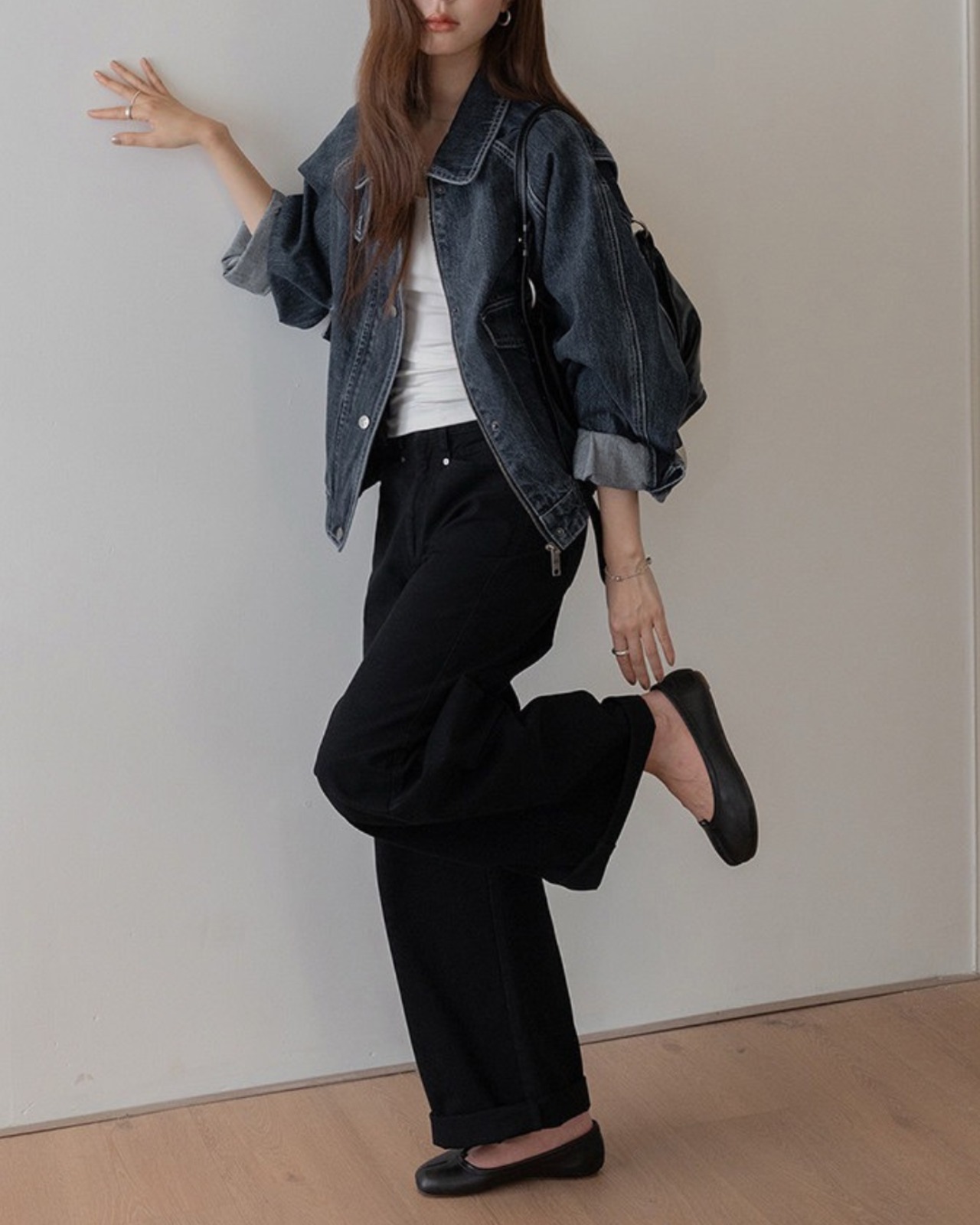 Wide Full-Length Jeans　L0022