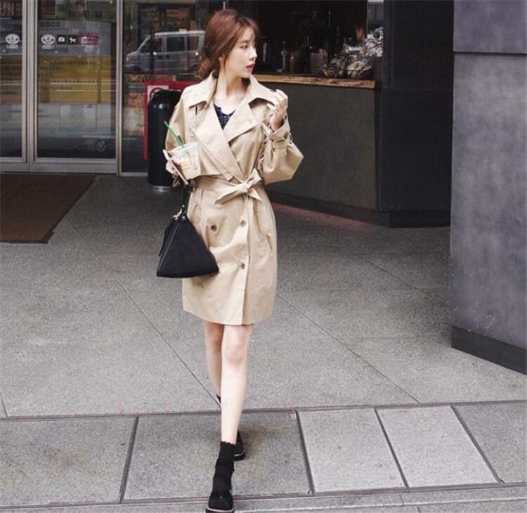 【話題の注目アイテム】INSスタイル 新作 トレンチコート 中・長セクション ゆったりする カジュアル
