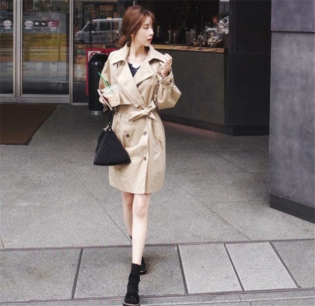 【話題の注目アイテム】INSスタイル 新作 トレンチコート 中・長セクション ゆったりする カジュアル