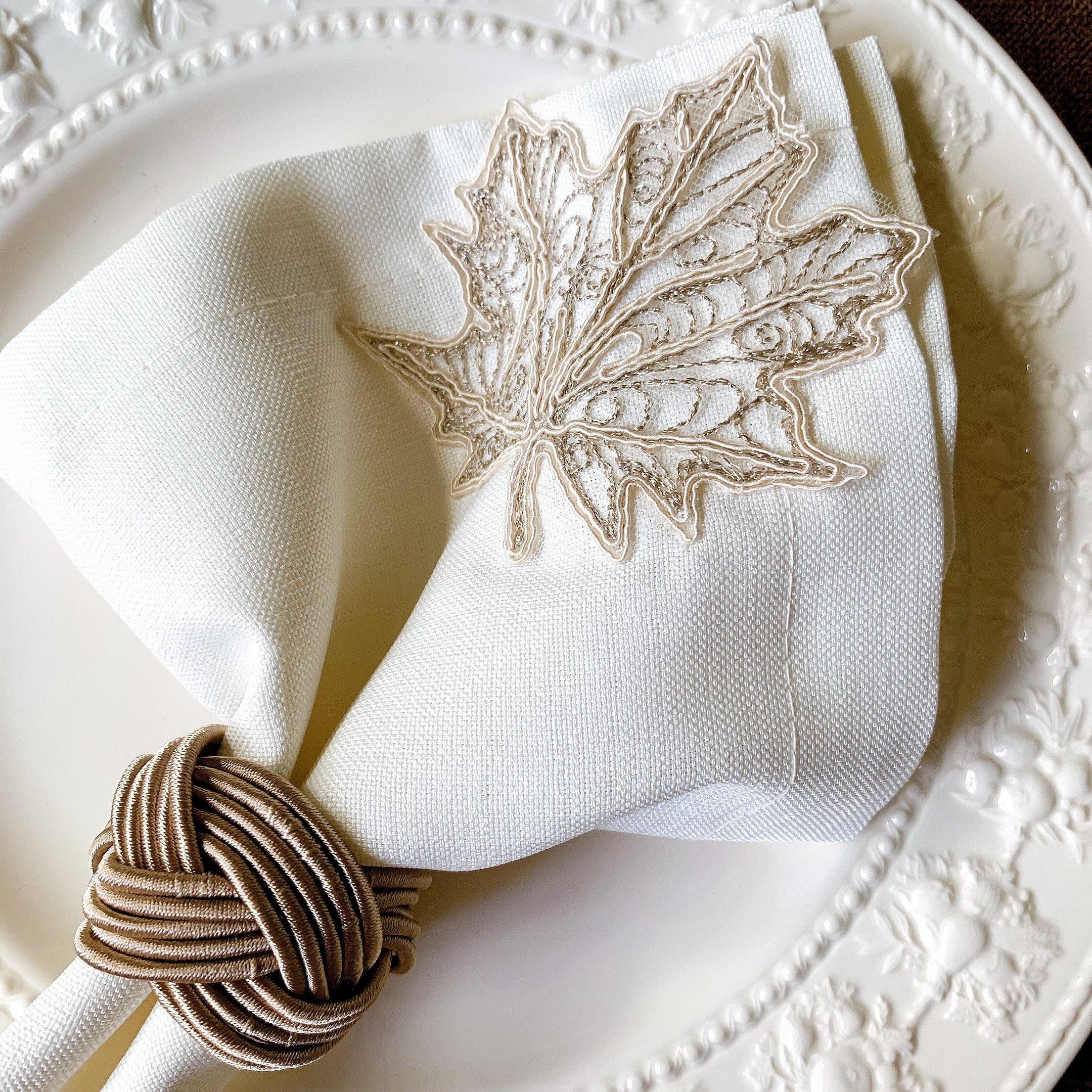 グレージュ ナプキンリング | Floraison Table フロレゾンテーブル