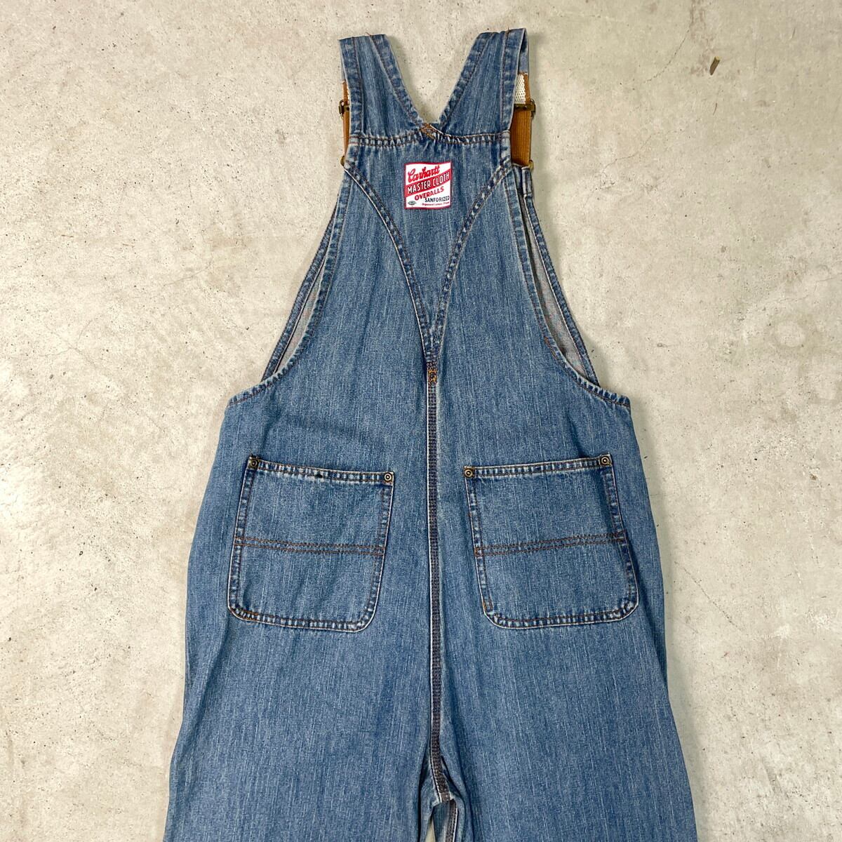 Kids】Carhartt カーハート デニム オーバーオール キッズ 12歳用 古着