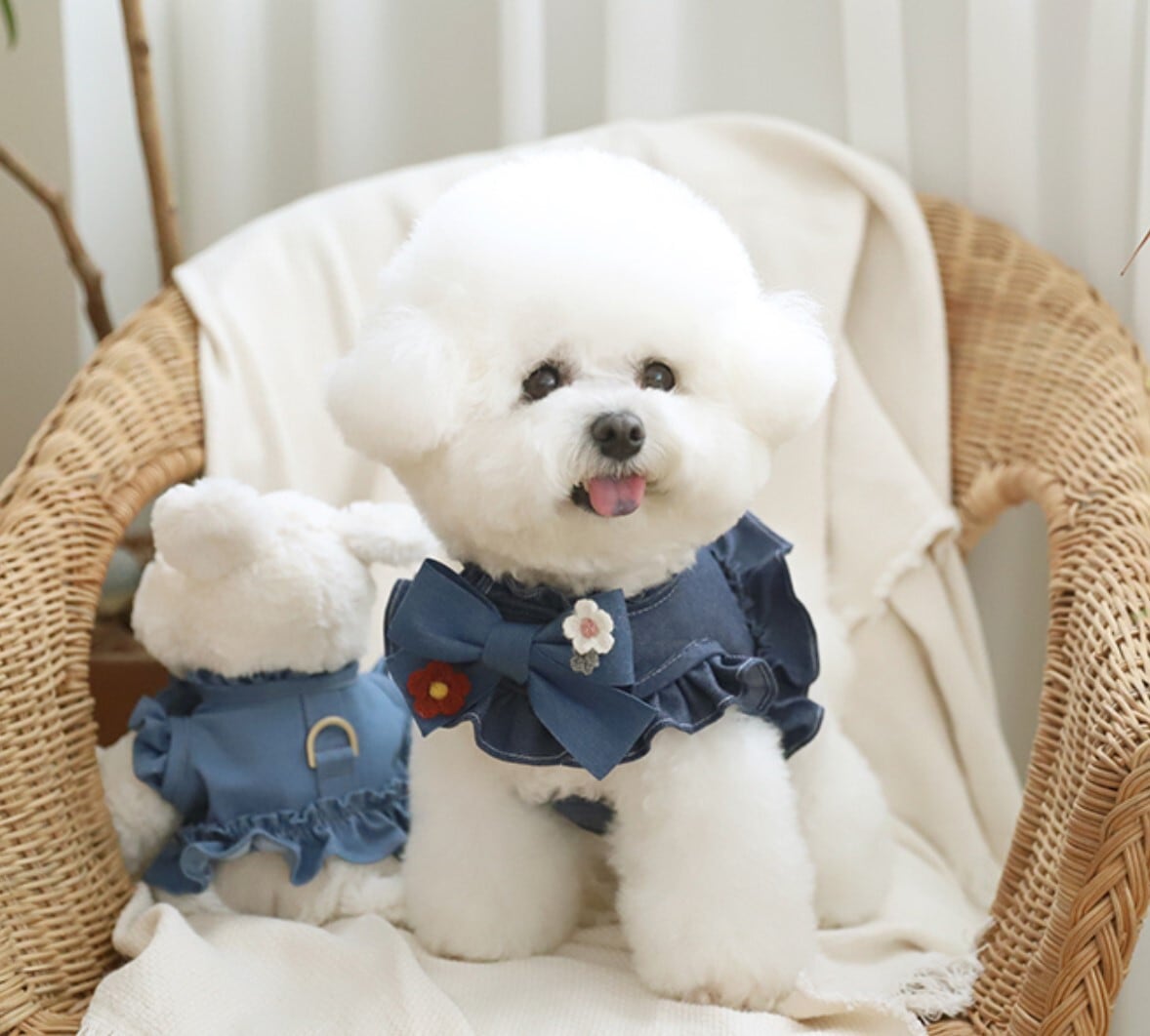 即納【COZY N】Denim Frill Harness《2color》