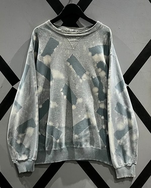 【X VINTAGE】Bleach Design Vintage Loose Sweatshirt