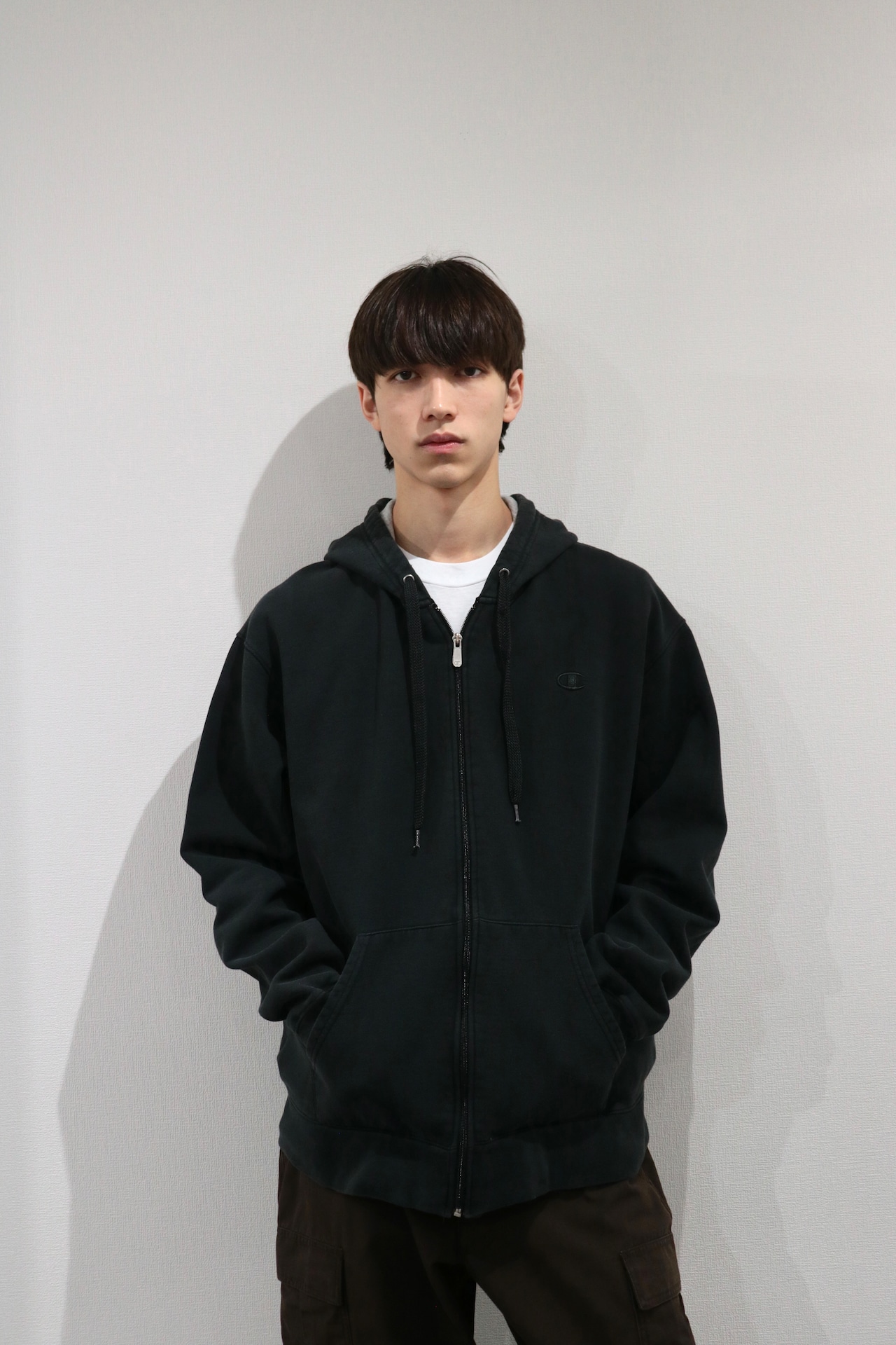 Champion black full zip hoodie