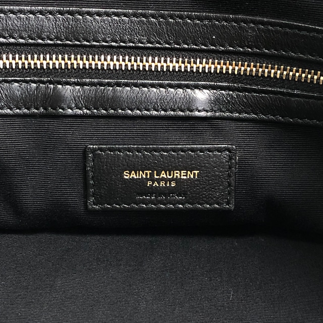 Yves Saint Laurent イヴ・サンローラン ハンドバッグ インディゴ×ブラウン YSL キャンバス×スウェード トートバッグ vintage ヴィンテージ オールド tgpnxk