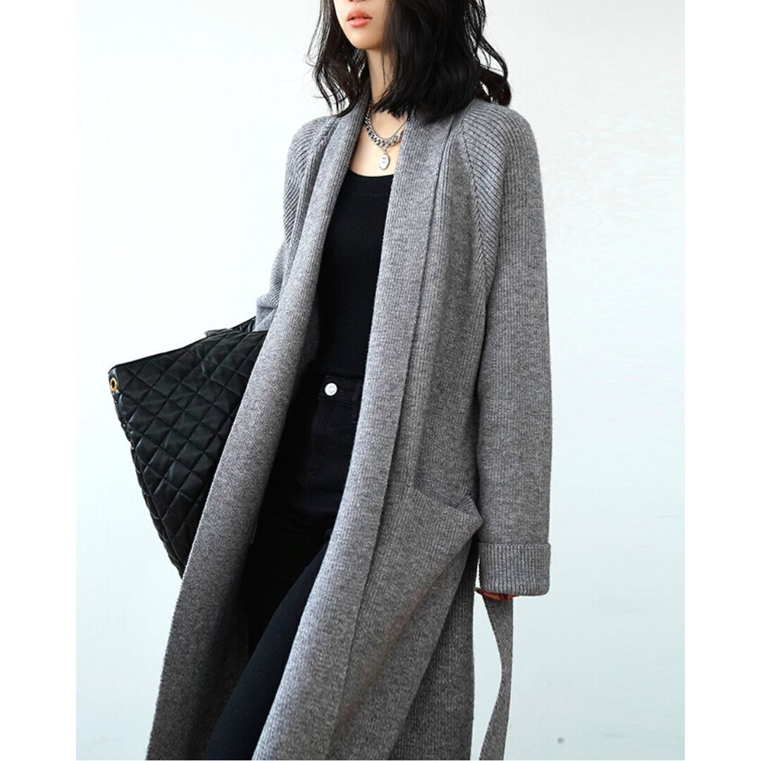 ロング メルトン コーディガン/4color_K12