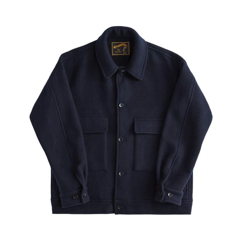 最終値下　polyester melton short blouson