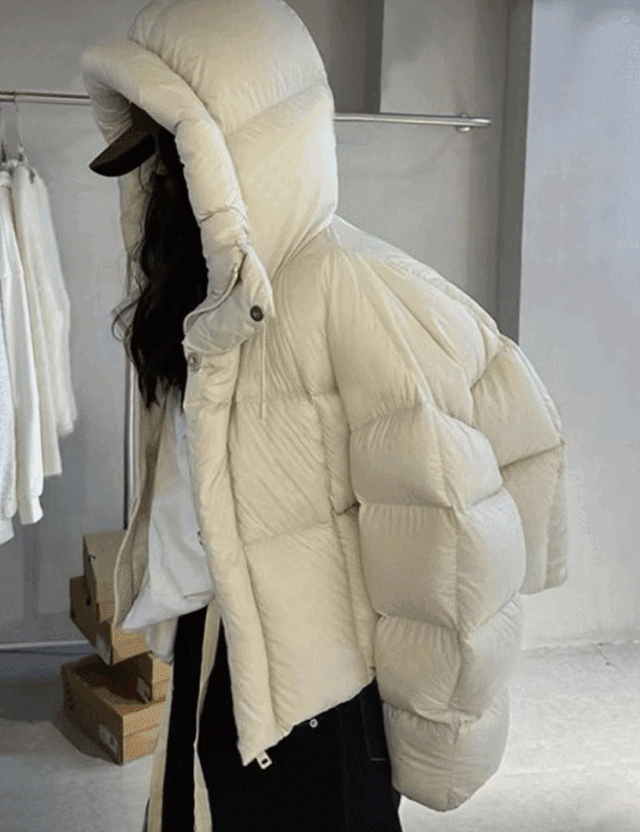 【25aw】Volume-Hoodie Padding Jumper_4colors