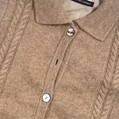 カシミヤ100% Josephin ジョセフィン ニット ベスト M/ベージュ系 レディース