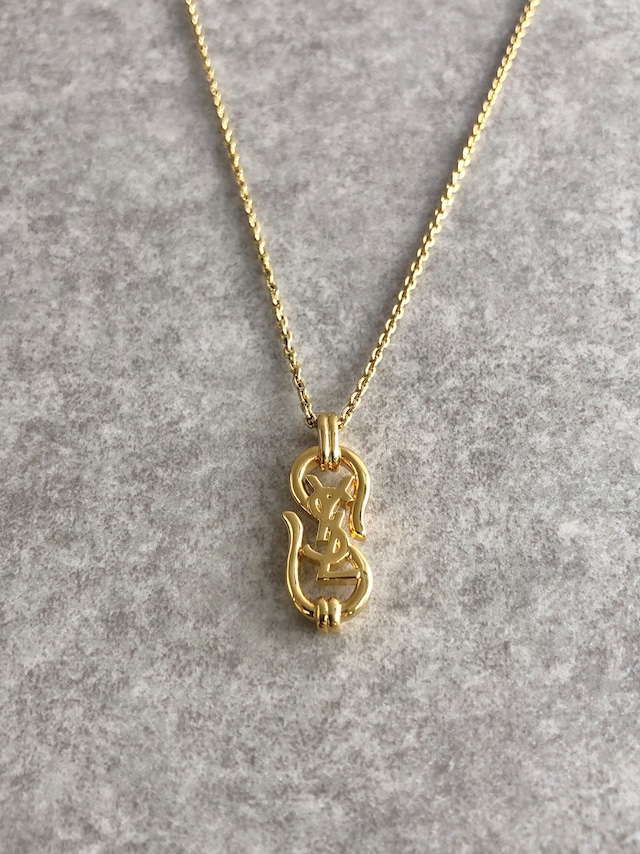 Yves Saint Laurent イヴ・サンローラン ネックレス ゴールド YSL vintage ヴィンテージ オールド jxgduk