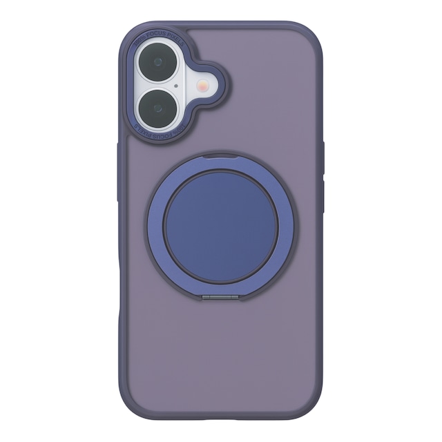 360℃回転するリング付きマットケース（ディープパープル）