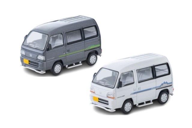 トミカリミテッドヴィンテージ NEO LV-N377a ホンダ ストリートV 4WD（グレー）1997年式 & LV-N377b ホンダ ストリート Gラクーン 4WD（白）1994年式 2台セット