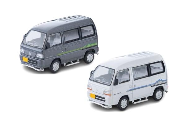トミカリミテッドヴィンテージ NEO LV-N377a ホンダ ストリートV 4WD(グレー)1997年式 & LV-N377b ホンダ ストリート Gラクーン 4WD(白)1994年式 2台セット