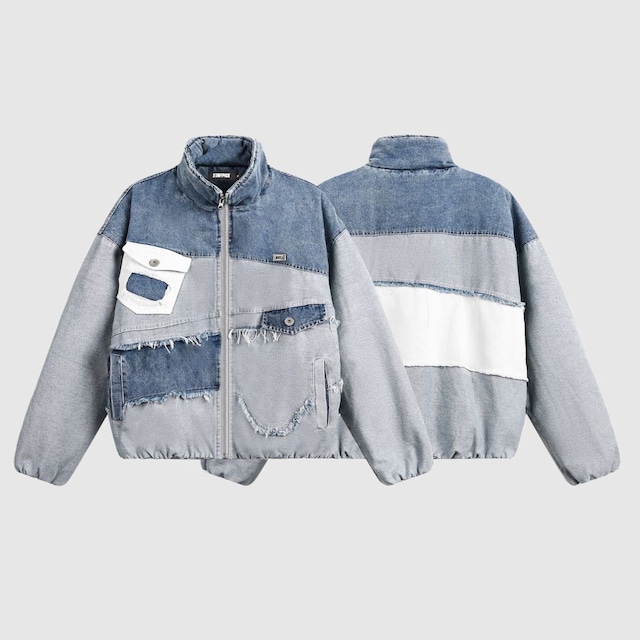 スタンドカラーデニムジャケット H2320