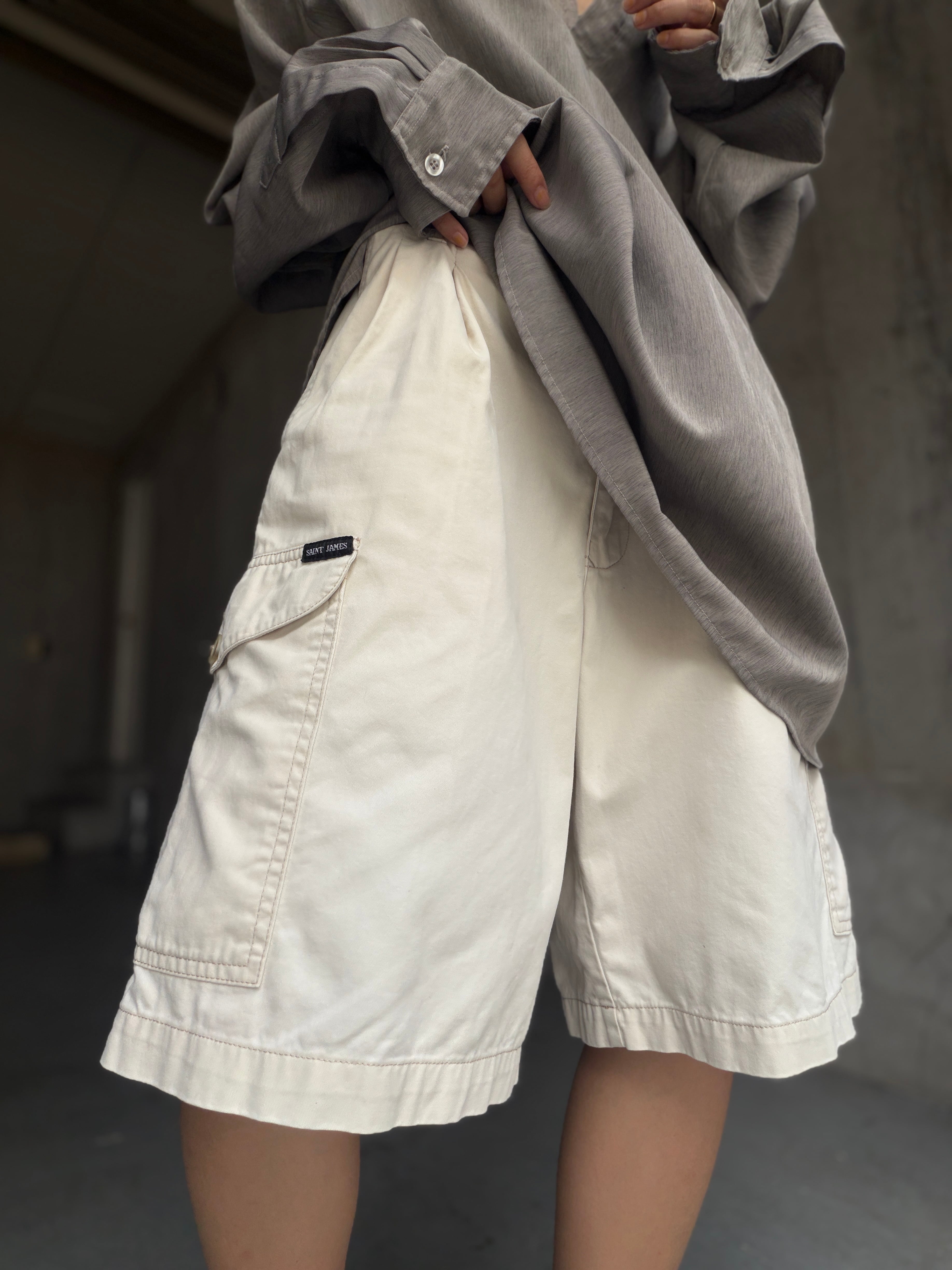 (PT)80's SAINT JAMES chino cargo shorts made in France