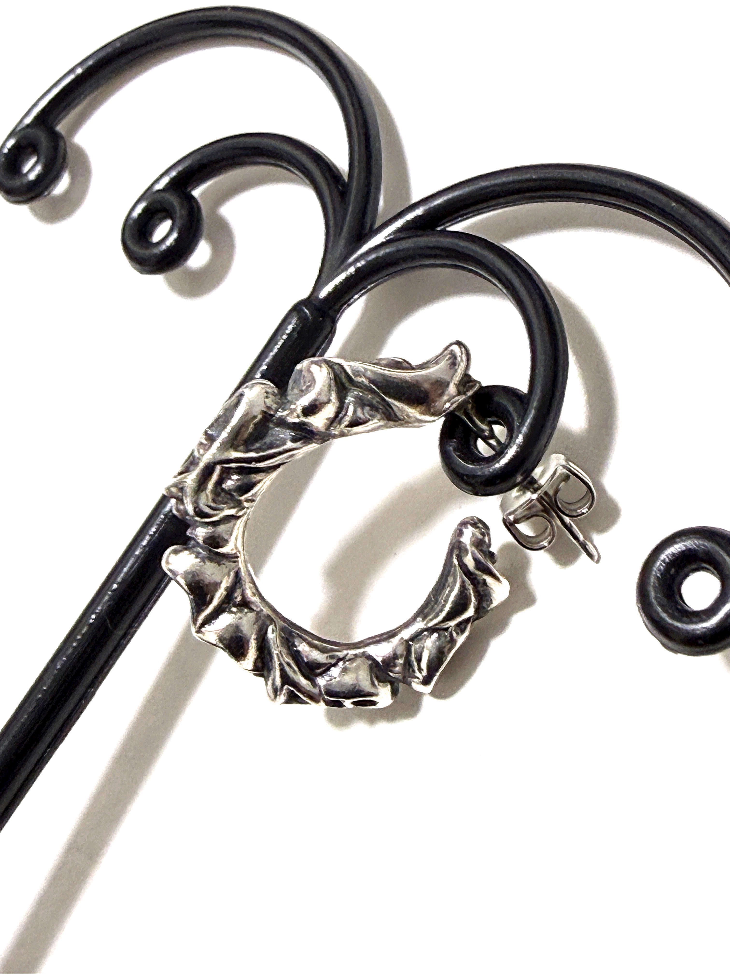 A&G エーアンドジー Hoop Scrool Pierce フープ スクロール ピアス