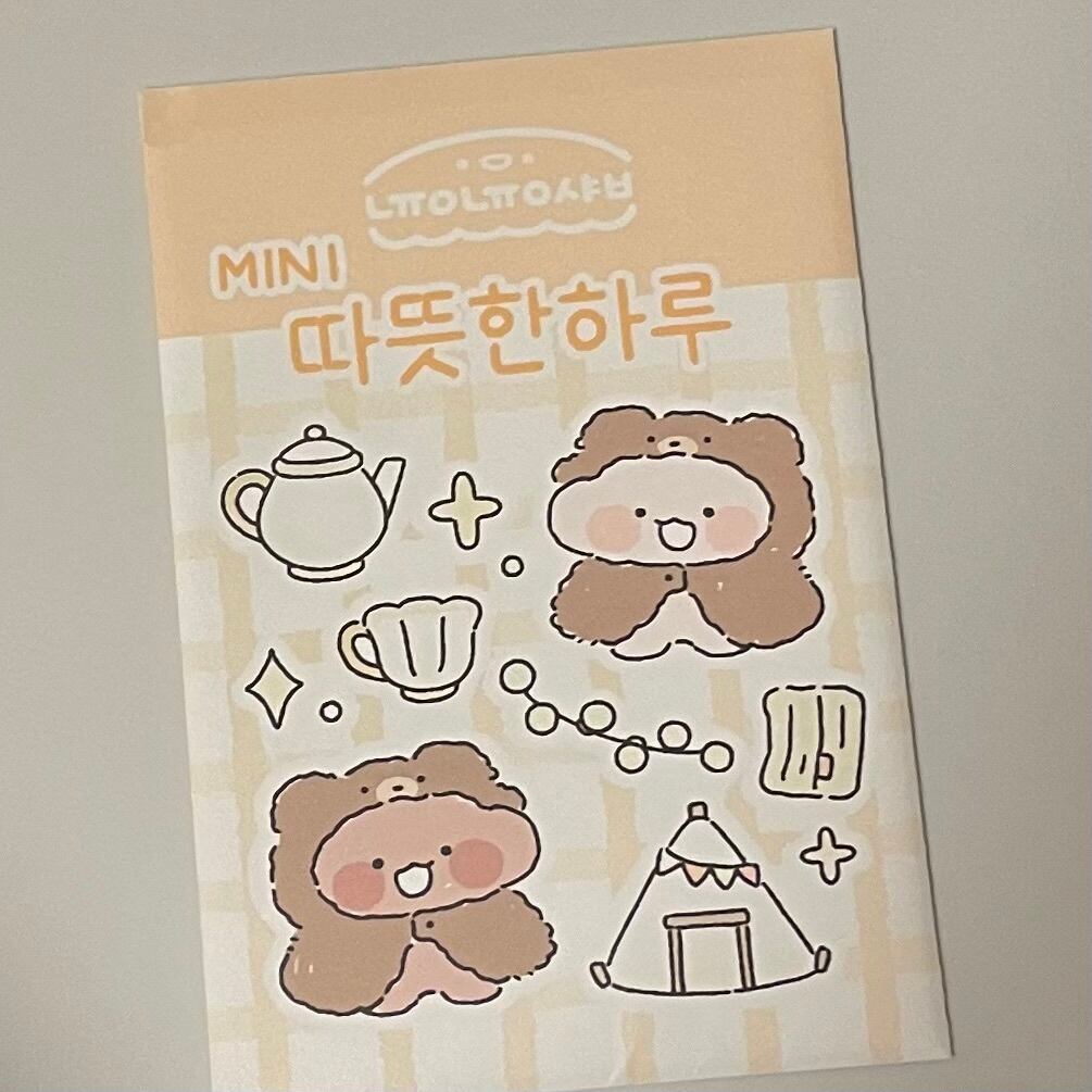 nyung nyung shop 〔sticker set-温かい1日- 〕